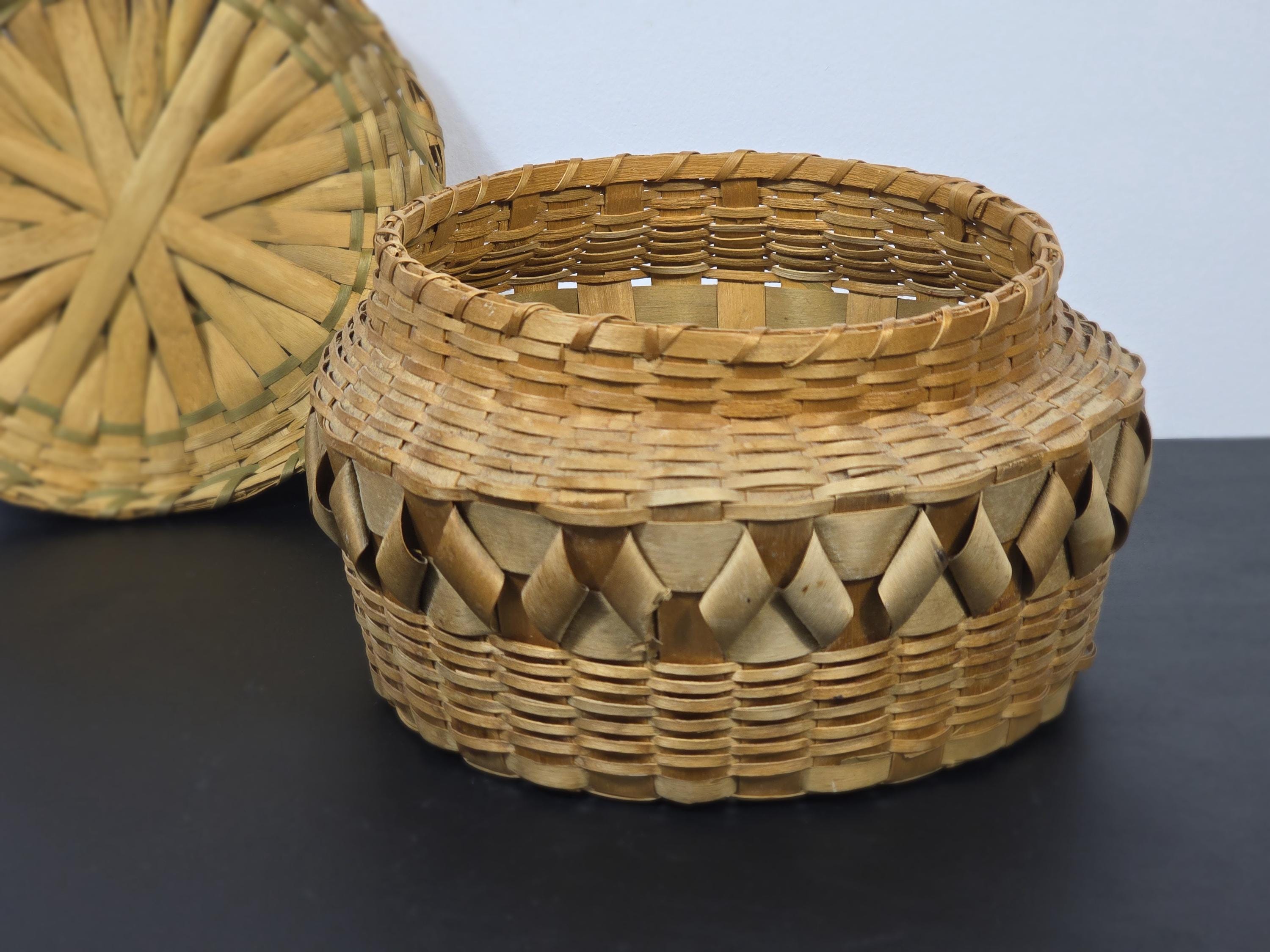 Panier Amérindien Ancien Navajo - Fait Main Aux USA - Pièce Ethnique Et Décorative D'Occasion