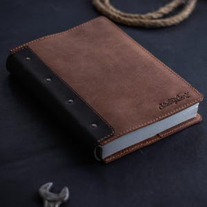 Vintage leren notitieboek | Handgemaakt A5-notitieboek met premium papier | Reisdagboek voor schrijven, schetsen en persoonlijke notities