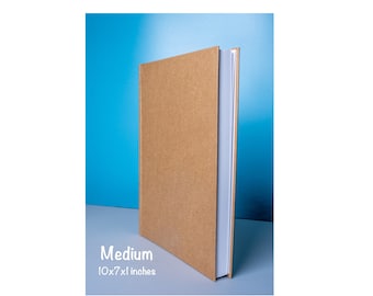 Médium, Blank pages, Sketchbook, hard cover journal, Hardcover, journals, Writing book, Paper thick, Drawing and Notes