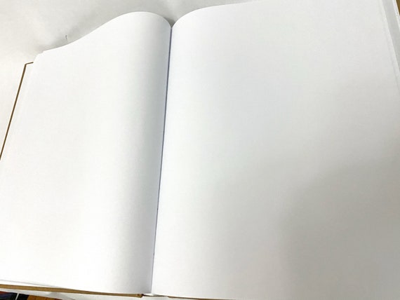 Set of 2 Large Sketchbook Blank Pages, Notebook, Kraft Hard Cover Journal,  Hardcover Sketchbook, Art and Drawing 