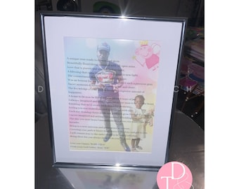 A4 Sentimental Poem  | Peppa Pastel Design | Heartfelt Poem | Poetry