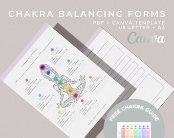 Chakra Balancing Forms - PDF + Canva Template