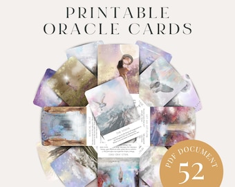 PRINTABLE Oracle Card Deck - Sacred Soul Journey