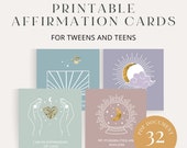 Printable Affirmation Cards for Teens – Self-Love (PDF)