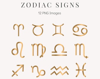PNG Sterrenbeelden Astrologie Tekens Gouden Sterrenbeelden