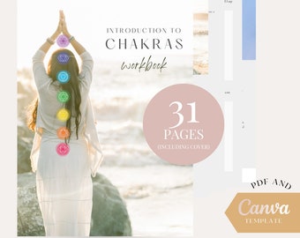 Chakra Workbook - PDF & Canva Template - Introduction to Chakras