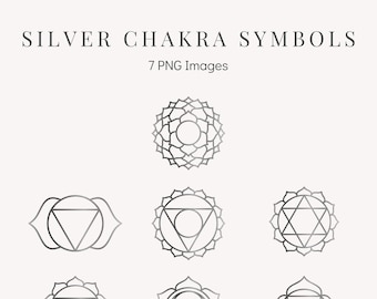 Silver Chakra Symbols - Silver Chakra Clipart - Silver Chakra PNG