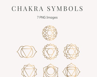 Gouden Chakra Symbolen - Gouden Chakra Clipart - Gouden Chakra PNG