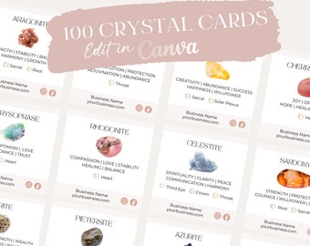 Crystal Cards - Canva Template Crystal Cards