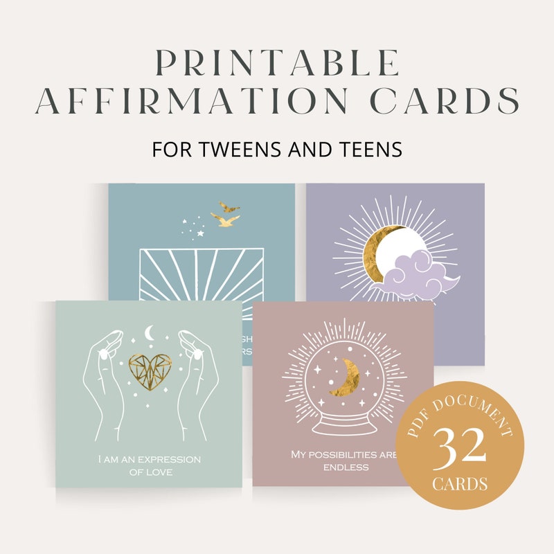 Affirmation Cards - Etsy