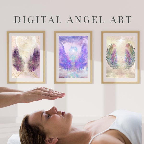 Digital Angel Collage Art