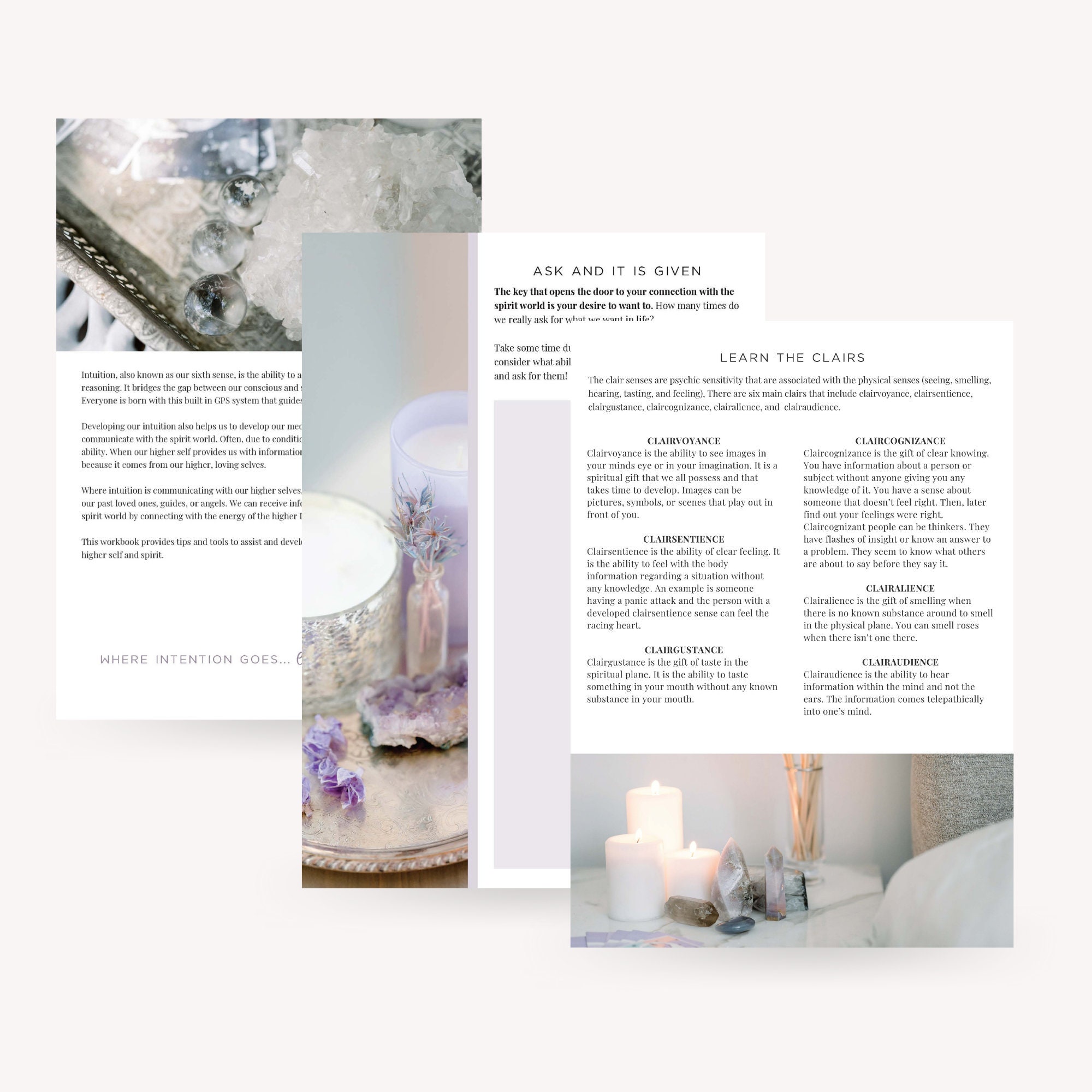 Develop Your Intuition Workbook - Fillable PDF - 20 Pages - Etsy