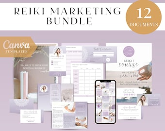 Reiki Marketing Bundle - Canva