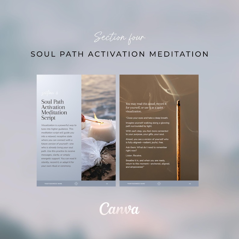 Soul Path Activation Workbook - Spiritual Coaching Template (digital ...
