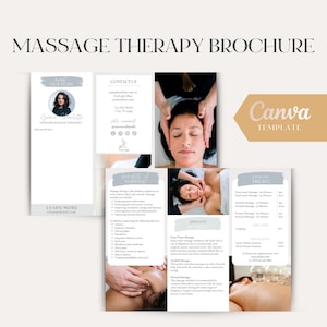 Massage Therapy Brochure - Canva Massage Therapy Brochure