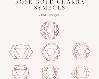 Rose Gold Chakra Symbolen - Rose Gold Chakra Clipart - Rose Gold Chakra PNG