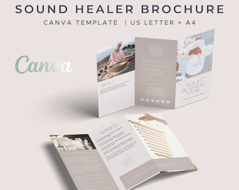 Sound Healer Brochure - Canva Brochure Template