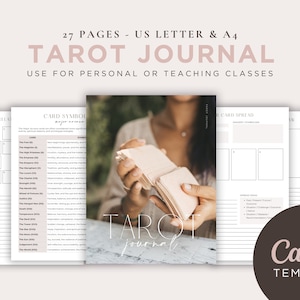 Tarot Journal, Tarot Spreads, Tarot Class Materials, Tarot Worksheets