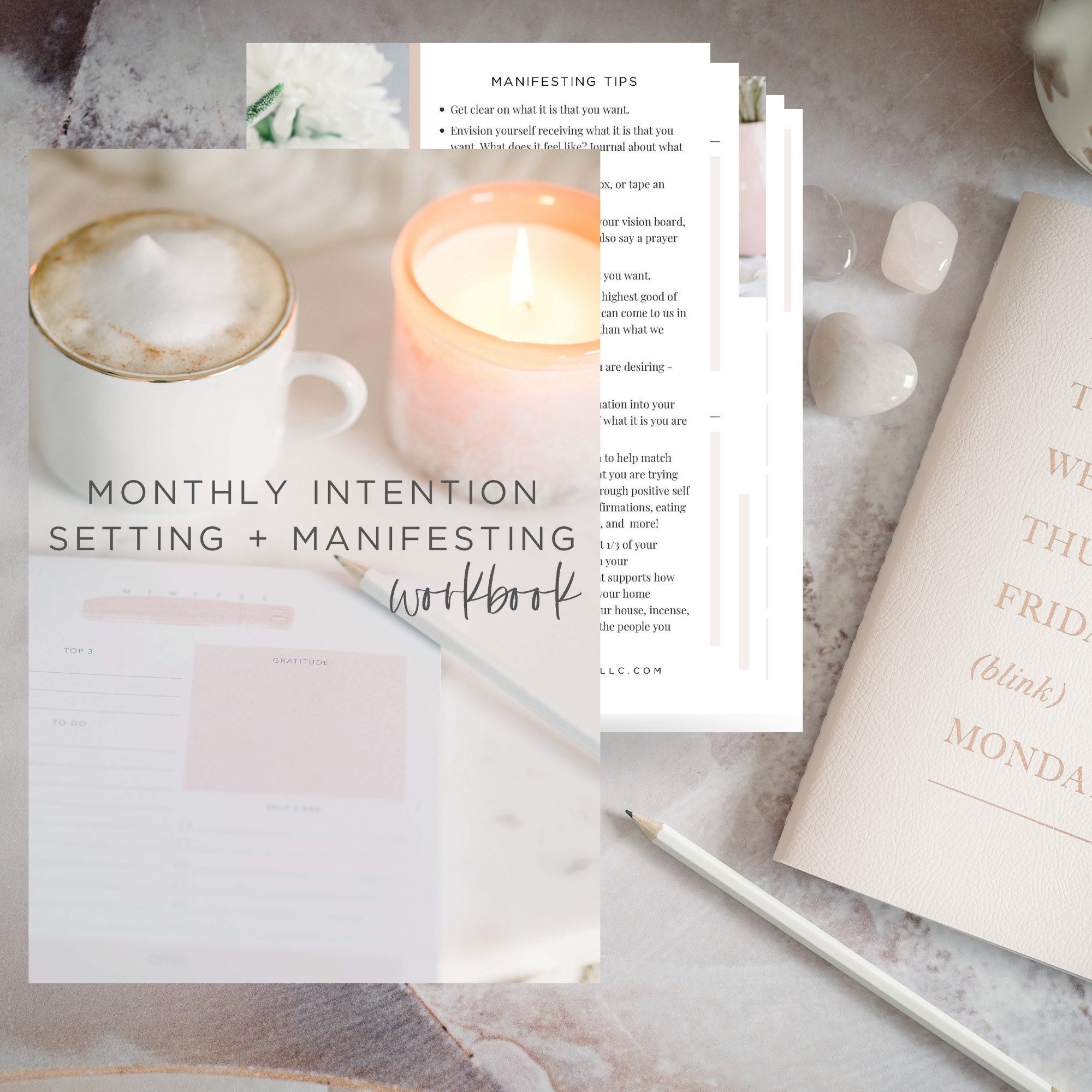 Monthly Intention Setting and Manifesting Workbook - Printable PDF - Etsy
