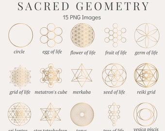 Gold Sacred Geometry High Resolution PNG Images