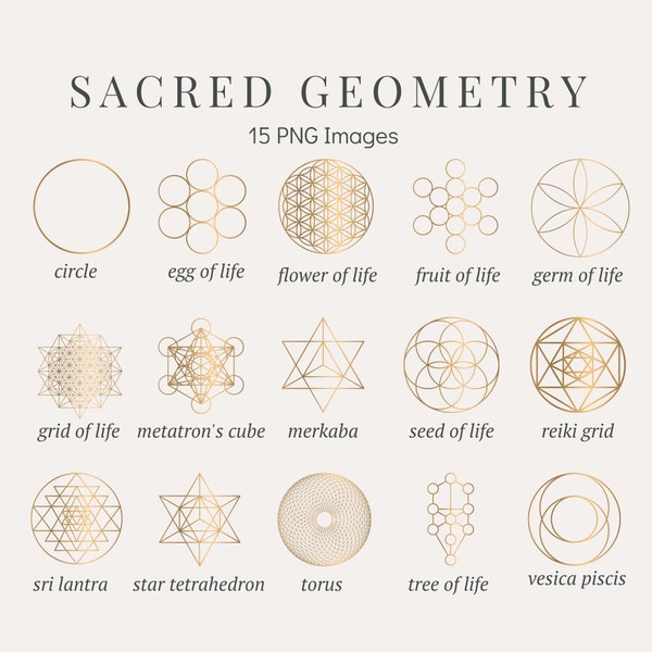 Gold Sacred Geometry High Resolution PNG Images