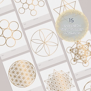 Printable Crystal Grids - 15 Sacred Geometry Printable Grids