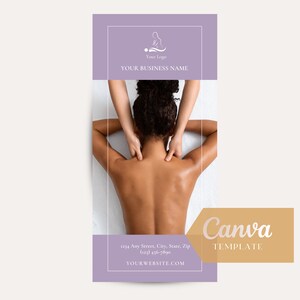 Therpay Rack Card Example Massage Therapy Rack Card - Etsy