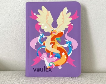 Hand Painted Mega Dragonite VaultX TCG 9 Pocket Binder (Dragonite/Dragonair/Dratini)