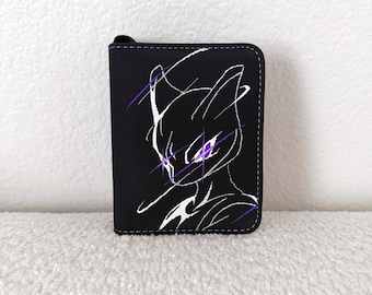 Hand Painted Mewtwo Mini Single Pocket Binder