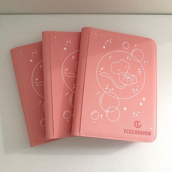 Hand Painted Bubble Mew TCG 9 Pocket Binder
