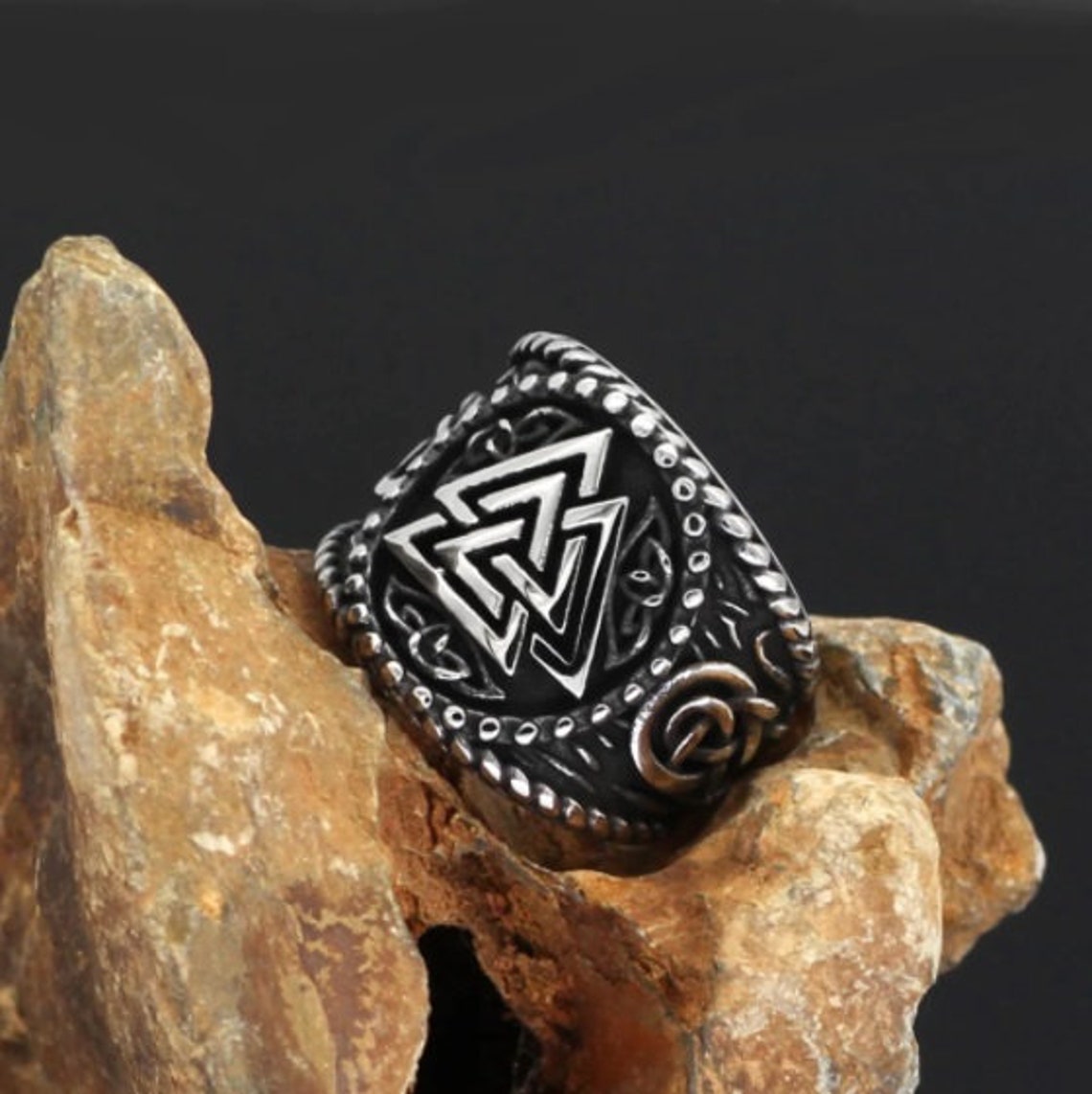 mens valknut ring mens valknut ring