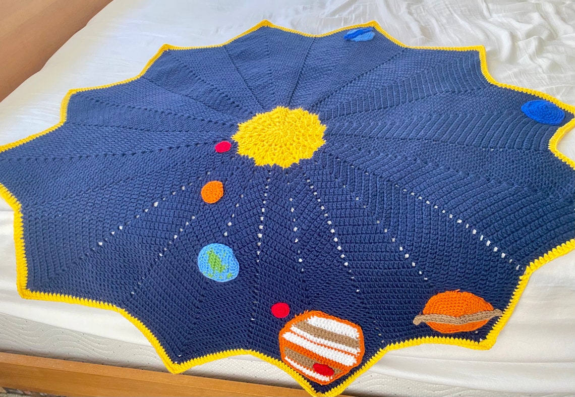 Space Baby Blanket Etsy