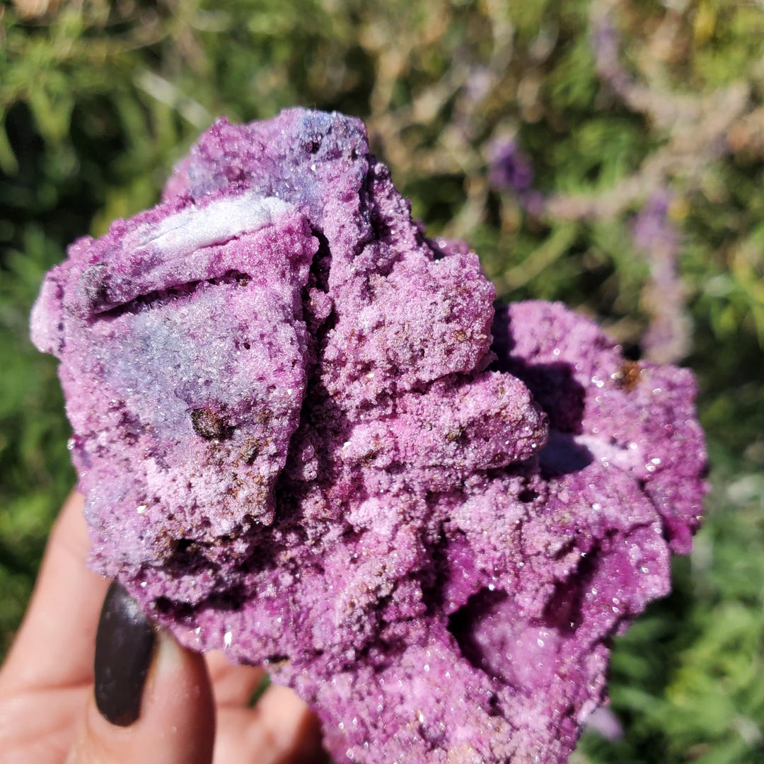Raw Natural Red Ruby Green Mica Specimen Crystal Freeform UV Reactive ...