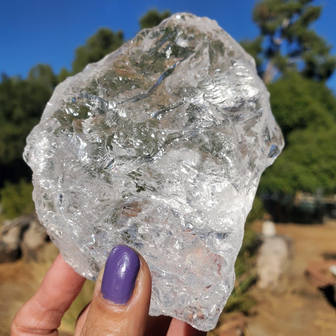 Muestra de fragmento de cristal de cuarzo transparente en bruto ICE, piedra  de roca / Grado A, 522 gramos - Etsy México, image size:1080x1080