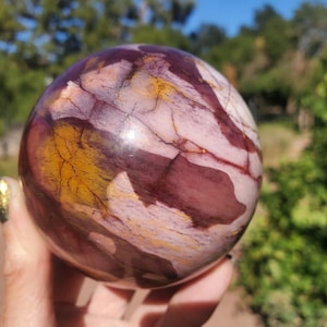 Mookaite Crystal Large Sphere Pink Red | 572 grams | 77mm | 1lbs 5oz