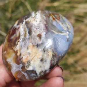 Ocean Jasper Rare Color Freeform Palm Stone Hand Picked | A Grade | 117 Grams