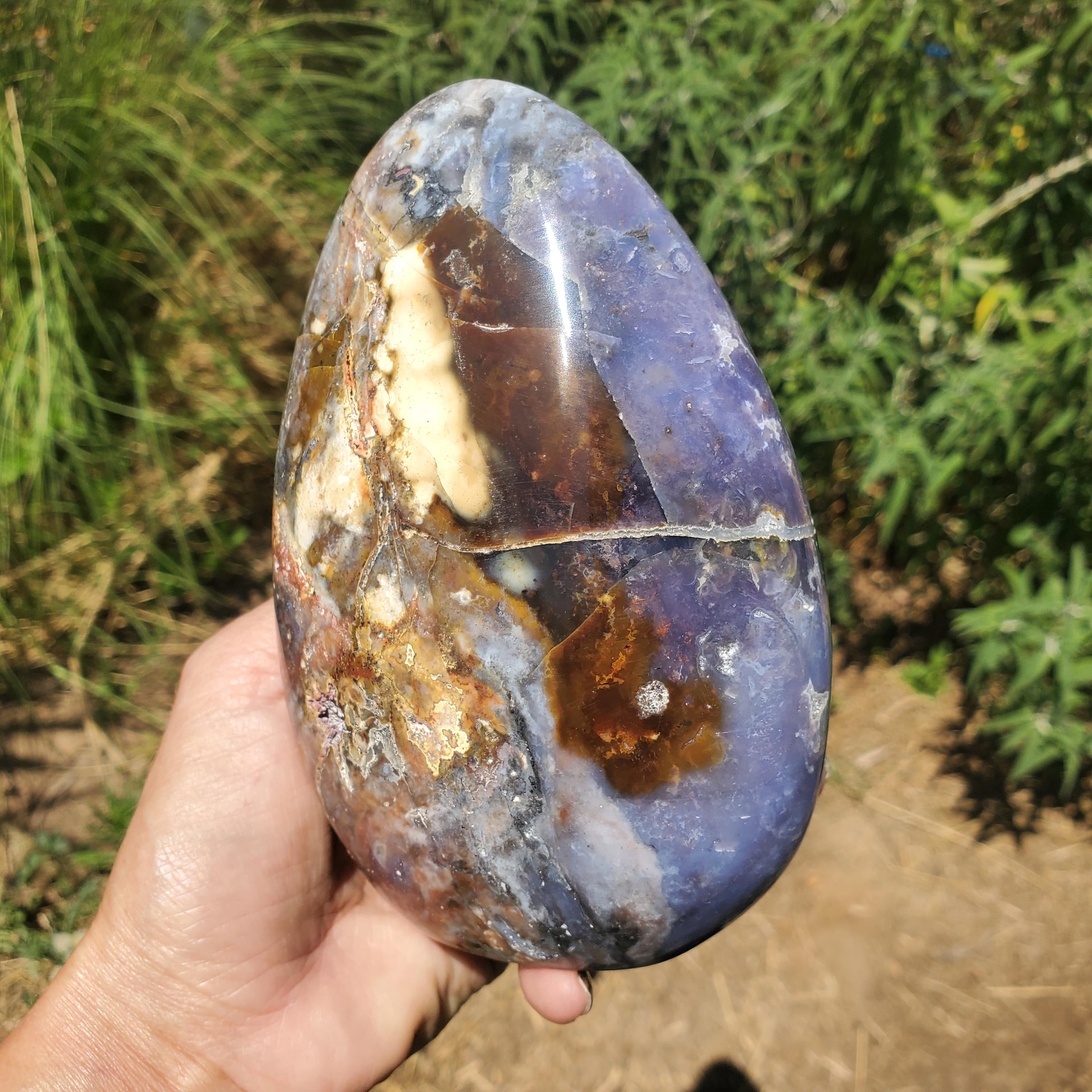 Purple Ocean Jasper Chalcedony Crystal Freeform | 946 Grams 2lbs