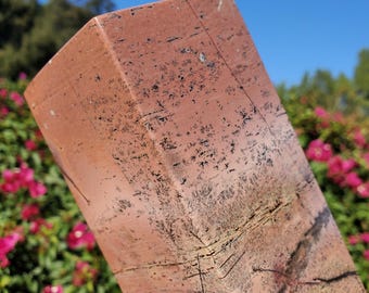 3lbs+ Pink Peach Blush Picture Jasper Pastel Dendrite Statement Crystal Column 1580 grams | 3lbs 8oz