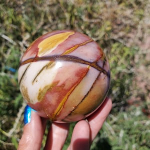 Mookaite Crystal Large Sphere Pink Red | 572 grams | 70mm | 1lbs 1oz