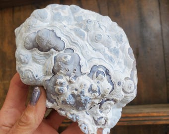Raw Orca Agate Botryoidal Crystal Rare Cabinet Display Specimen | 292 Grams
