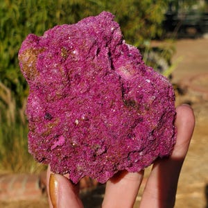 Red Pink Ruby Raw Flashy Natural Green Mica Specimen Crystal Freeform 256 Grams