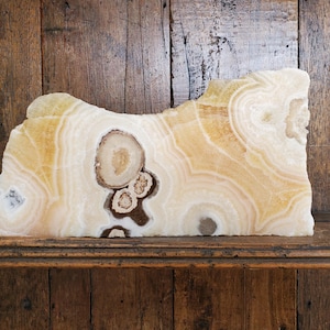6lbs LARGE Unique Patterns Orange Calcite Statement Chunk Rock Slab  2990 grams | 6lbs 10oz