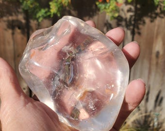 原石クリアクォーツクリスタル ICE チャンク標本 ロックストーン | A