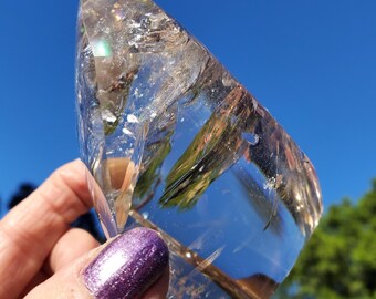 ライトスモーキークォーツ レインボーファントムクリスタル フリー