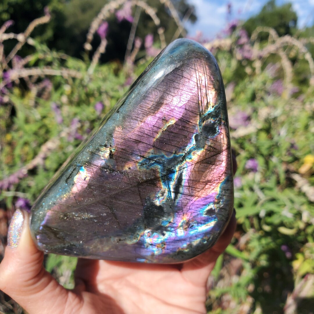 Labradorite Spectrolite Labradorite Spectrolite Gold Yellow Purple Flashy Sunset Freeform | A ...