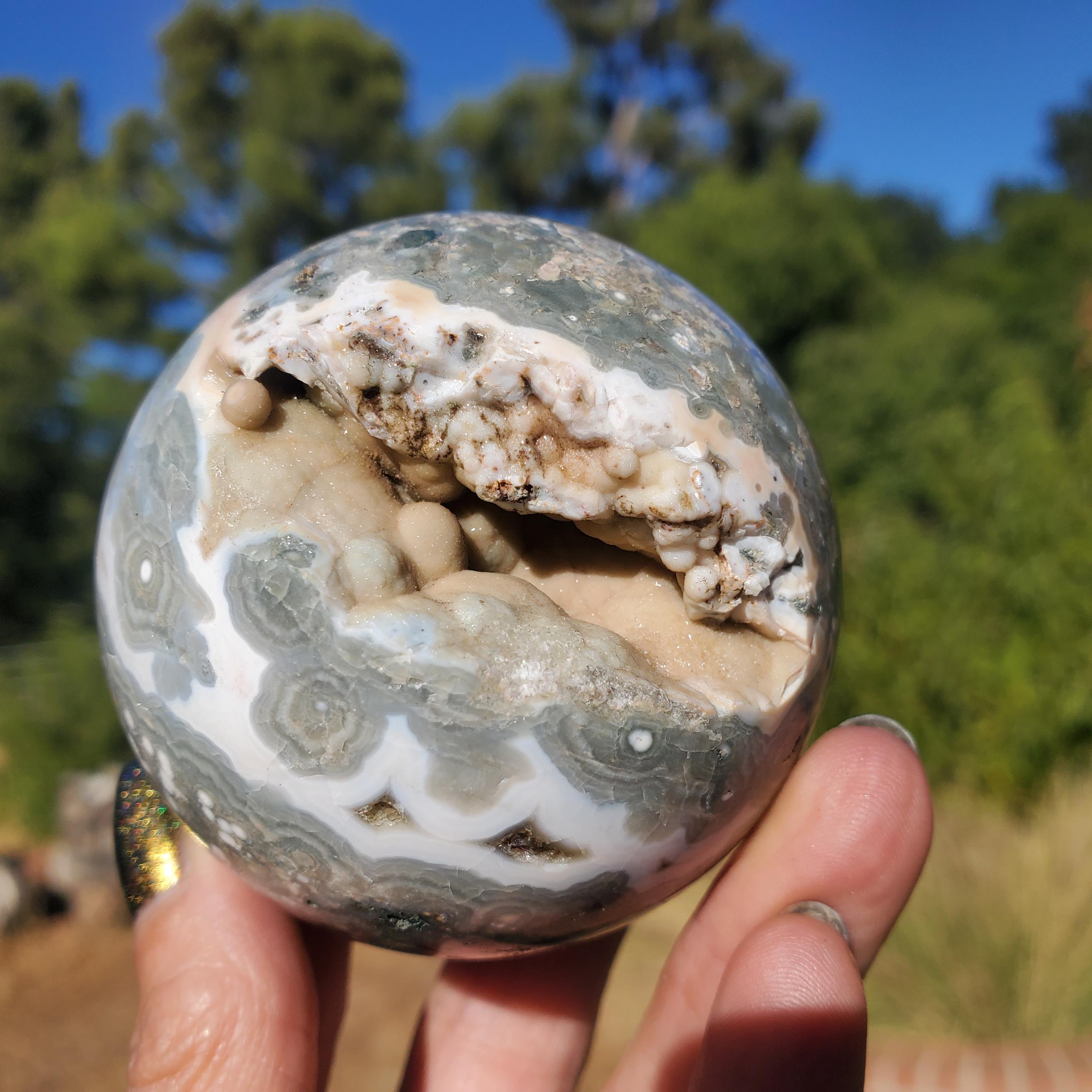 Kambaby Botryoidal Ocean Jasper 8th Vein Old Stock Orbicular Druzy