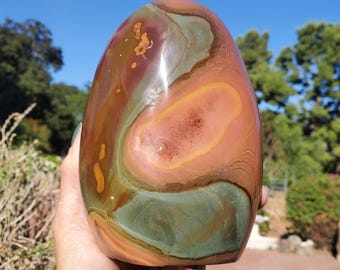 Polychrome Freeform Jasper Free-Standing Healing XL Crystal 1890 grams (4lbs+)