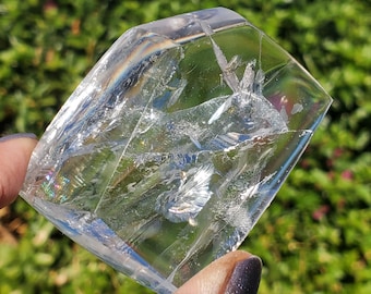 ライトスモーキークォーツ レインボーファントムクリスタル フリー