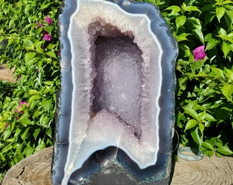 48lbs Purple Pink  Amethyst Druzy Crystal Geode | 21.800 grams | 48lbs 1oz | LArge XL