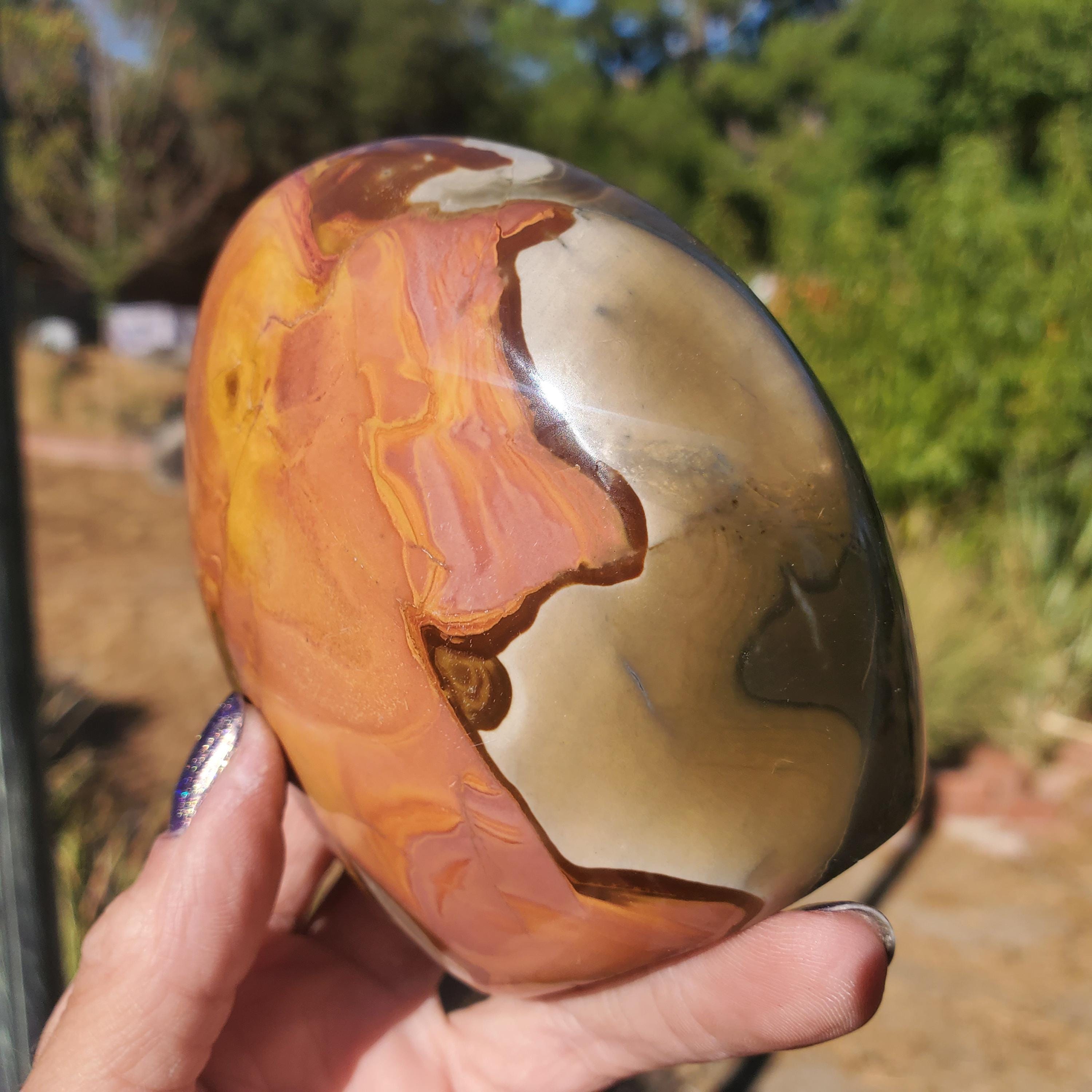 ポリクロームジャスパー 強い模様 フリーフォーム スタンディング 468